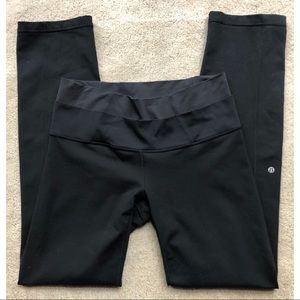 Lululemon long black straight leg yoga pants